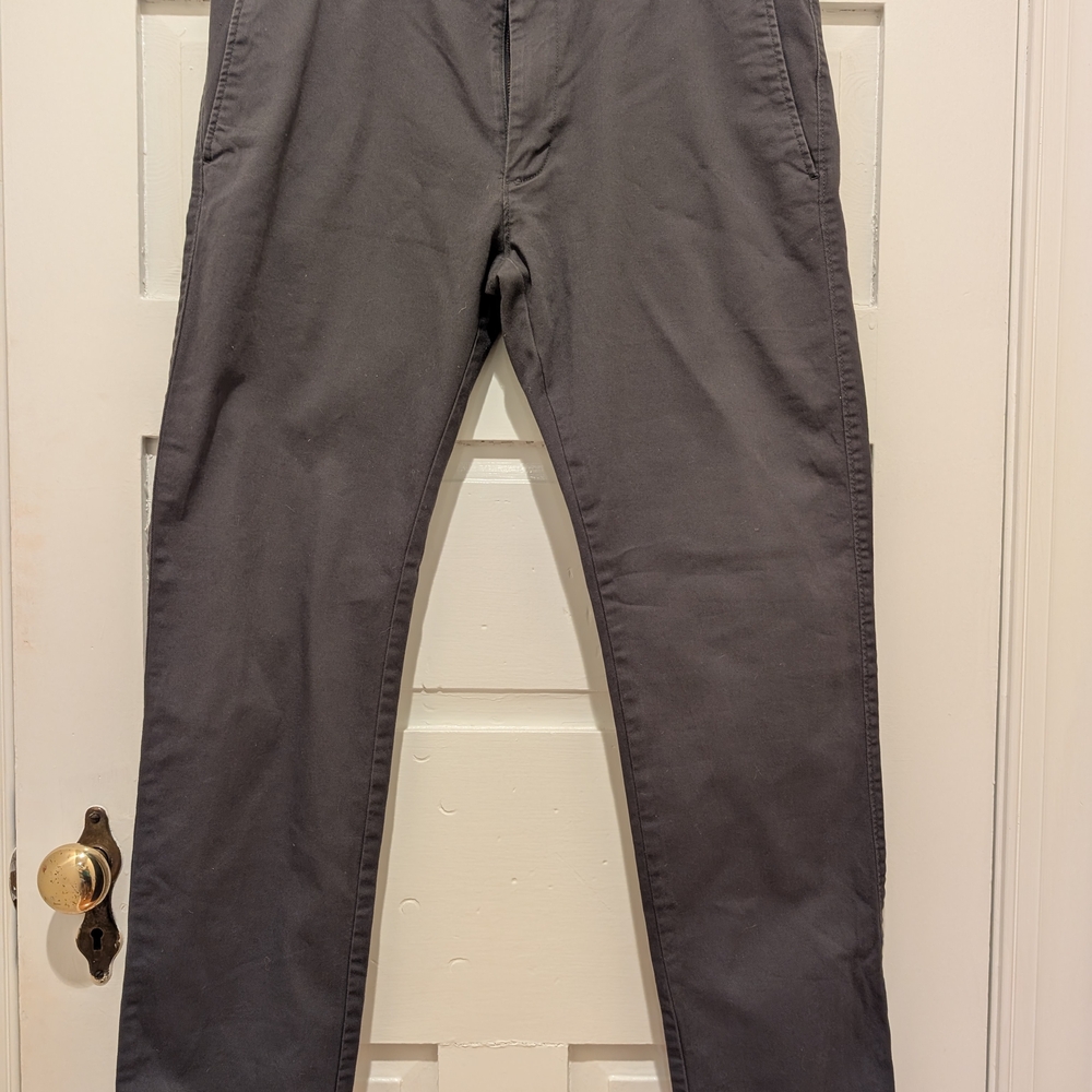 J. Crew Factory Gray Slim Chinos